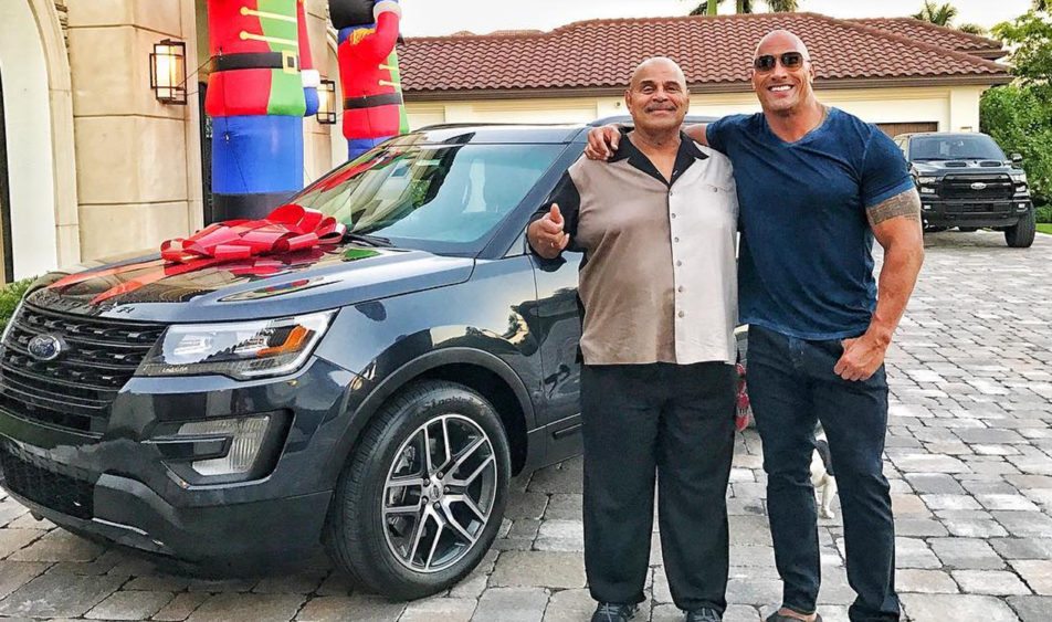 Dwayne “The Rock” Johnson Buys His Dad A Ford Explorer for Christmas